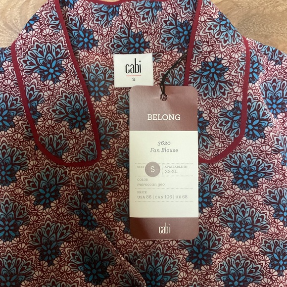 ❌SOLD❌CAbi Fan Blouse #3620 - Picture 8 of 12